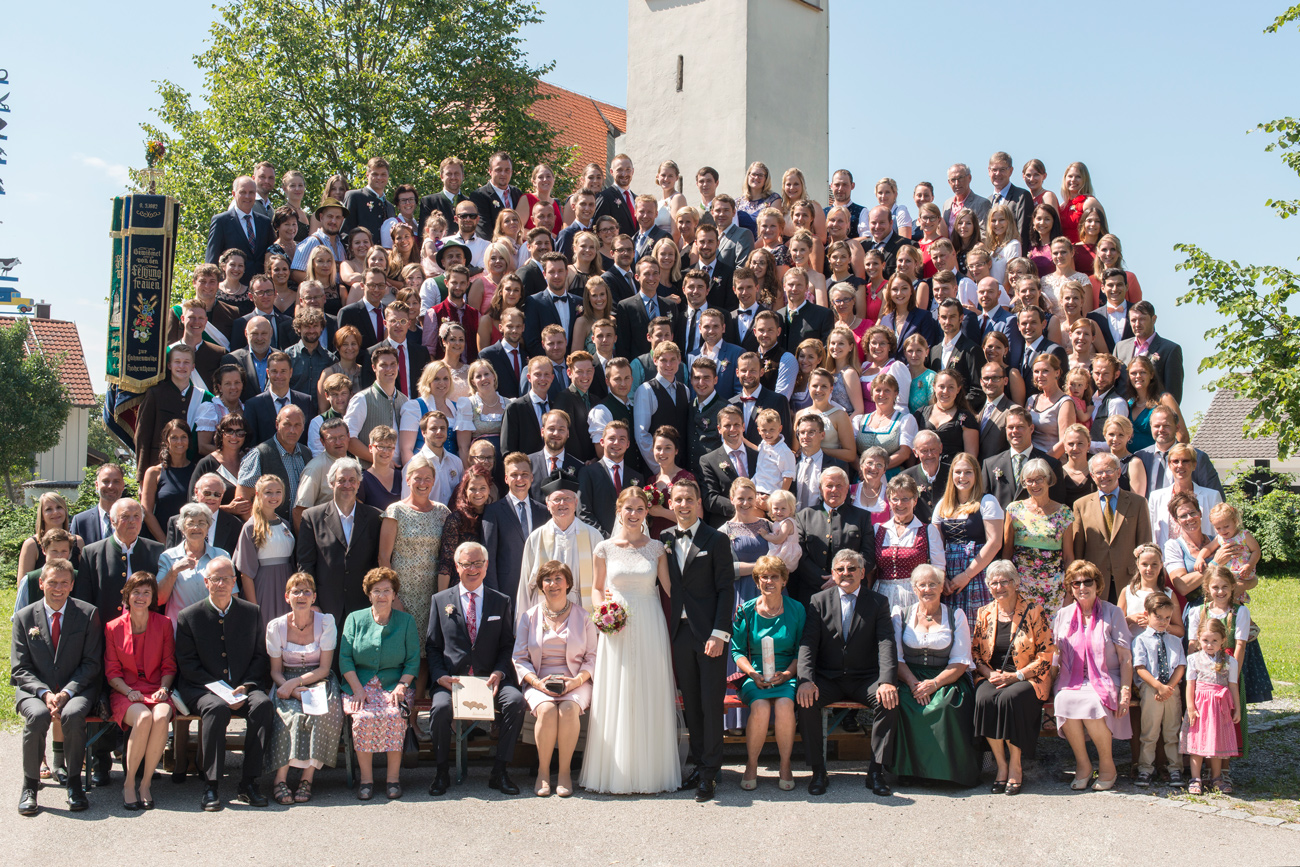 Hochzeitsfotografie: Das Gruppenfoto